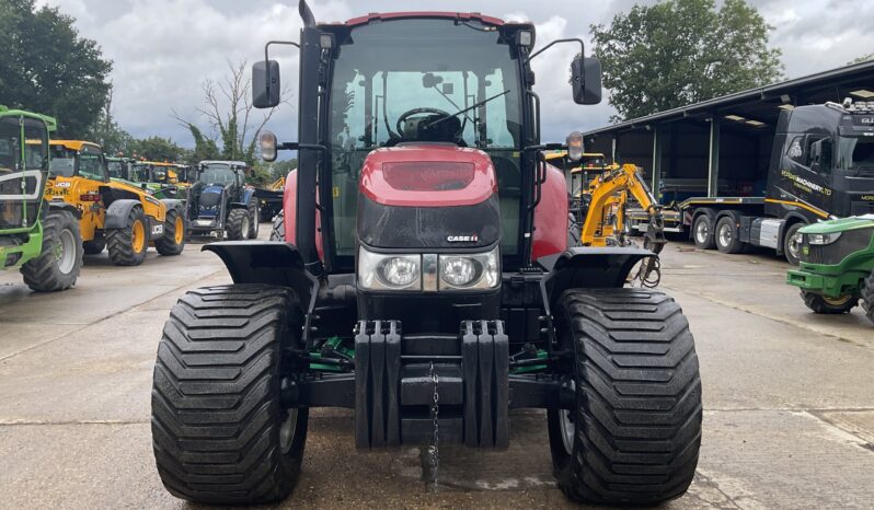 CASE IH 95U FARMALL WITH RANSOMES HYDRAULIC 5/7 MK IV GANG MOWER full