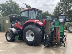 CASE IH 95U FARMALL WITH RANSOMES HYDRAULIC 5/7 MK IV GANG MOWER full