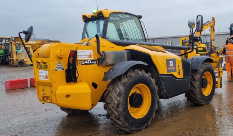 2018 JCB 540-140 Hi Viz Telehandlers For Auction: Leeds – 22nd, 23rd, 24th & 25th January 25 @ 8:00am full