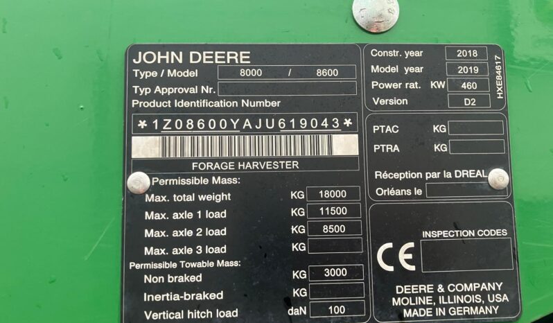 John Deere 8600 full