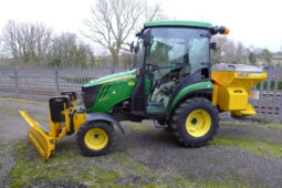 2022 John Deere 2026R compact tractor w/ plough & spreader full