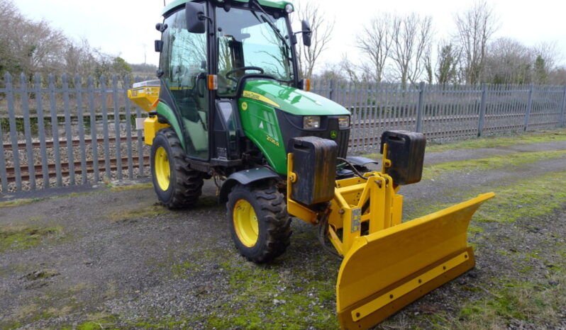 2022 John Deere 2026R compact tractor w/ plough & spreader full