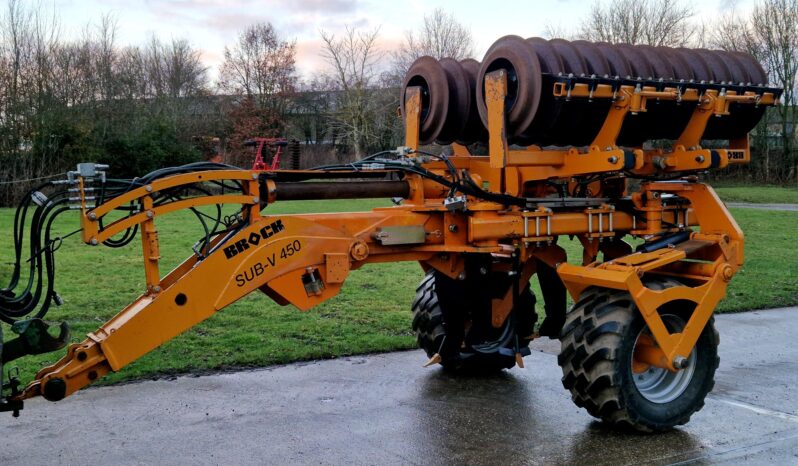 2018 Brock Sub-V 450 4.5m 7 leg low disturbance trailed subsoiler full