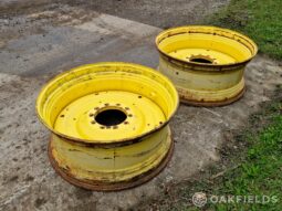 Pair of 18×42 John Deere rear wheel rims full