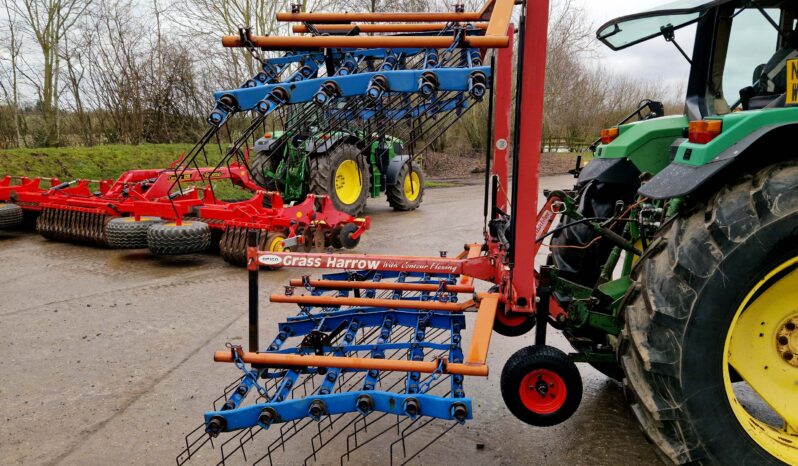 Opico 6M hydraulic folding grass/weeder harrow full