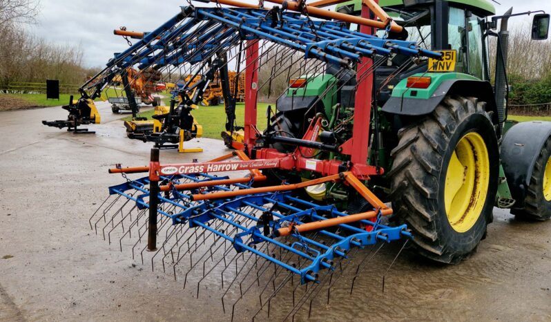 Opico 6M hydraulic folding grass/weeder harrow full