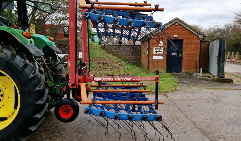 Opico 6M hydraulic folding grass/weeder harrow full