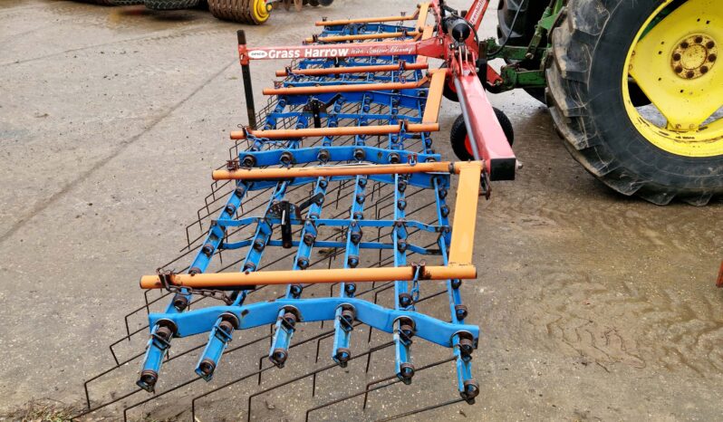 Opico 6M hydraulic folding grass/weeder harrow full