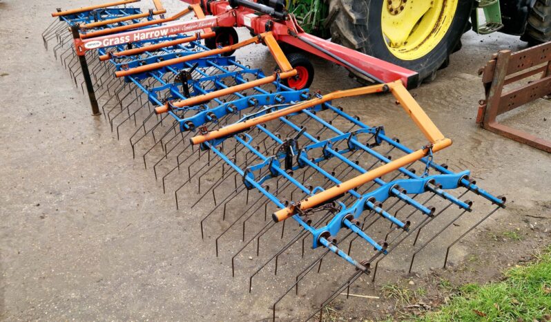 Opico 6M hydraulic folding grass/weeder harrow full