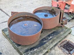 Pair of heavy duty steel depth wheels full