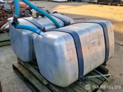 Pair of 500 litre Aluminium tanks full