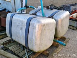 Pair of 500 litre Aluminium tanks full