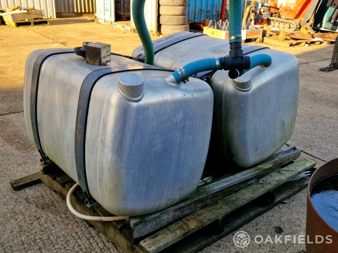 Pair of 500 litre Aluminium tanks