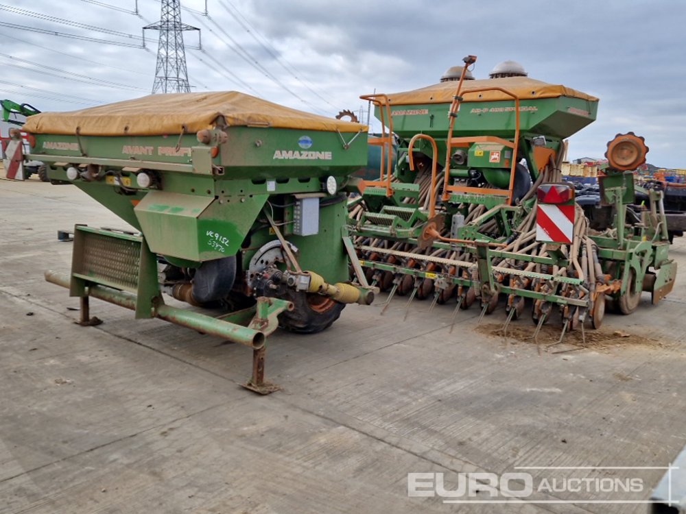 2015 Amazone KG4000 SUPER 4m Power Harrow, AD-P 403 Special L Seed Drill, Front Fertilizer Tank Farm Machinery For Auction: Leeds – 5th, 6th, 7th & 8th March 2025 @ 8:00am