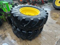 FIRESTONE 480/70 R28 TYRES ON JOHN DEERE RIMS 750 + VAT full