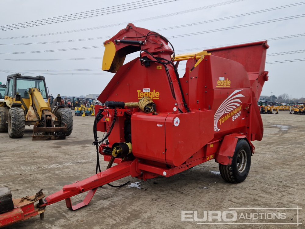 2022 Tomahawk 8500 Single Axle PTO Driven Bale Chopper, Hydraulic Shut Farm Machinery For Auction: Leeds – 5th, 6th, 7th & 8th March 2025 @ 8:00am