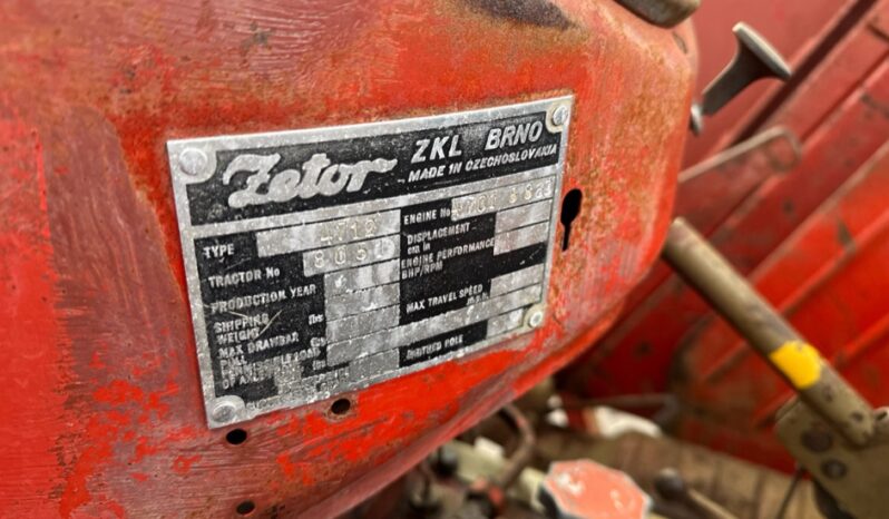 1962 ZETOR 8051  For Auction on 2025-03-25 at 09:30 full