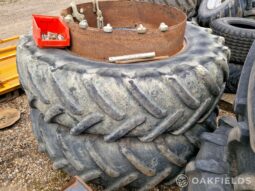 Stocks 18.4 X 38 Dual wheels full