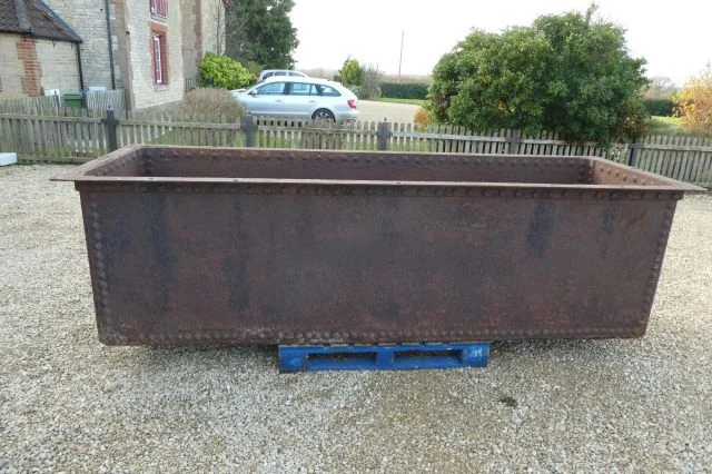 Metal Antique Trough 10ft Long Riveted