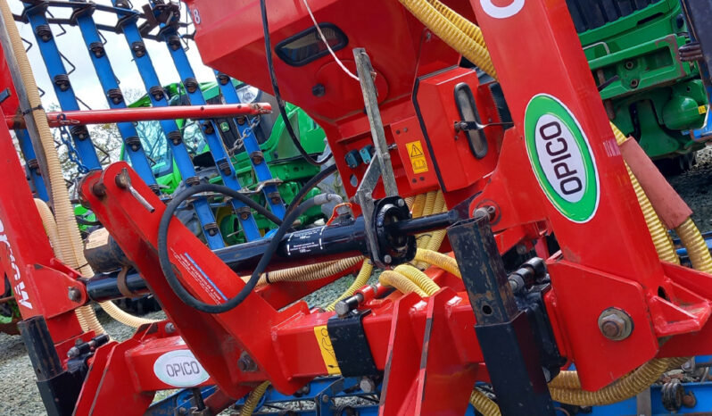 Used Opico 6m hydraulic folding grass harrow full
