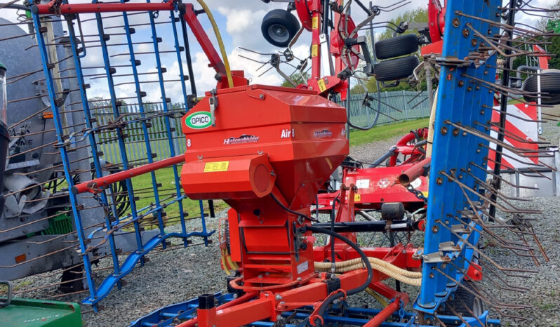 Used Opico 6m hydraulic folding grass harrow full